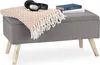 Banc rembourré avec rangement RD28940, gris Voir les images du produit 1