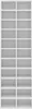 An empty white shelving unit. Produktbild-Vorschau