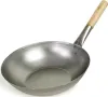 [ Wok Ø 35 cm fondo piatto ] Padella asiatica in ferro / Anteprima dell’immagine prodotto 4