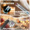 2 Stück Lichtbogen Feuerzeug Elektrisch Stabfeuerzeug USB Produktbild-Vorschau 3