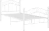 A white metal bed frame with a headboard and footboard, shown against a white background. Náhľad obrázku produktu