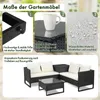 FCH Gartenmöbel Set - Gartenlounge-Set -  Polyrattan Produktbild-Vorschau 4
