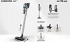 A product image showcasing a vacuum cleaner and its accessories, with dimensions and feature callouts. Produktbild-Vorschau