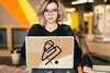 MuchoWow® Laptop Aufkleber Sticker Cover Abstrakt - Schwarz Produktbild-Vorschau 5