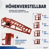 Bituxx 1 Paar Auffahrrampen inkl. Wagenheber Rot MS-16786 Produktbild-Vorschau 3
