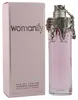 Mugler Womanity Eau de Parfum, 80 ml, mit zartrosa Verpackung und aufwendig verziertem Flakon mit silberner Metallkappe und Kette. Produktbild-Vorschau