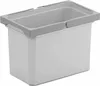 A light gray and white rectangular bin with a gray rim. Produktbild-Vorschau