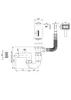 Siphon für Stahlspülbecken, 1-Becken - 2" Abfluss Produktbild-Vorschau 2