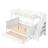 Flieks Etagenbett 90x200/140x200 mit Lattenrost, Hochbett Produktbild-Vorschau 8
