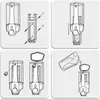 COM-FOUR® 2x Seifenspender zur Wandbefestigung - Produktbild-Vorschau 3