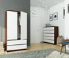 Kleiderschrank AKORD S90 Wenge 90 cm 2 Türen 2 Schubladen 4 Produktbild-Vorschau 8