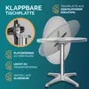 CASARIA® Table Basse Mange debout Aluminium - Table à Voir les images du produit 3