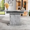 Uittrekbare eettafel 110/130 x 70 x 75 cm, ovale eettafel Productafbeelding-voorbeeld 3
