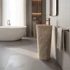 Lavabo Freestanding REA Blanka Savana Matt Beige 40X40X85Cm Anteprima dell’immagine prodotto 3