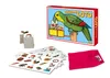 A board game box and its components are laid out on a white background. Produktbild-Vorschau