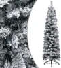 vidaXL Sapin de Noël artificiel élancé avec neige Vert 120 Voir les images du produit 6