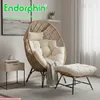 Endorphin Loungesessel Egg Chair Korbsessel für drinnen u. Produktbild-Vorschau 7