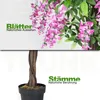 COSTWAY Kunstbaum mit Blüten, Kunstpflanze groß im Topf, Produktbild-Vorschau 4