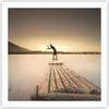 Poster - Poster ohne Rahmen - Floß Westen die Sonne - 60x60 Produktbild-Vorschau 1