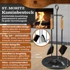 BLACK OAK Kaminbesteck ST. MORITZ 6-teilig – Ofenbesteck Produktbild-Vorschau 2