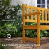 Outsunny 2-Sitzer Gartenbank Holz, Sitzbank, Gartenmöbel Produktbild-Vorschau 5