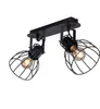 Plafonnier, brun, spots réglables, design cage, L 33,5 cm Voir les images du produit 12
