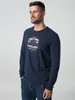 Herren Langarm-T-Shirt Alco mit markantem Berg-Print für Produktbild-Vorschau 3