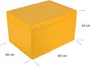 Creative Deco XXL Gelb Große Holzkiste mit Deckel | Produktbild-Vorschau 2