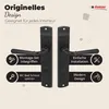 Marketing image for a door handle set, highlighting design and features. Produktbild-Vorschau