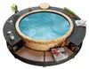 vidaXL Whirlpool surround Black Poly-Rattan Náhled obrázku produktu 4