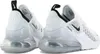 A pair of white Nike Air Max 270 sneakers shown from a rear-diagonal angle against a white background. Náhled obrázku produktu