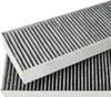 Two air filters are stacked on top of each other against a white background. Produktbild-Vorschau