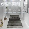 Teppichläufer 60x180 cm, schwarz (Shadow Grid) rutschfester Produktbild-Vorschau 6