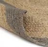 vidaXL Koberec Ručne vyrábaná juta so sivým okrajom 120 cm Náhľad obrázku produktu 1