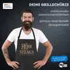 Grill-Schürze für Männer mit Spruch Der Herr der Steaks die Produktbild-Vorschau 4