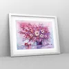 Gerahmtes Poster - Weißer Rahmen - Pastos Blumen Rosa - Produktbild-Vorschau 8
