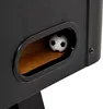A close-up view of a foosball table with a small foosball inside a ball return slot. Náhled obrázku produktu