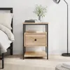 vidaXL Comodino rovere Sonoma 40x42x56 cm materiale a base Anteprima dell’immagine prodotto 1