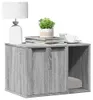 vidaXL Litter box Grey Sonoma 60x40x40 cm Materiál na bázi Náhled obrázku produktu 2