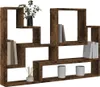 vidaXL Wandplank, gerookt eikenfineer, 96x12x64 cm, Productafbeelding-voorbeeld 4