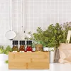 Relaxdays Ordnungsbox Bambus, schmale Aufbewahrungsbox ohne Produktbild-Vorschau 2