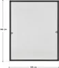 Juskys Fliegengitter mit Alu-Rahmen 120 x 140 cm für Produktbild-Vorschau 2