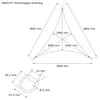 Sonnensegel 3,6x3,6x3,6m dreieckig cremeweiß Polyester Produktbild-Vorschau 7