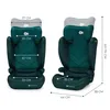 Two child car seats are shown side-by-side with dimensions indicated by arrows and text. Produktbild-Vorschau