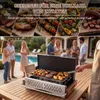 HOMAVO Tragbarer Holzkohlegrill, Camping Grill, Produktbild-Vorschau 9