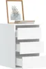 vidaXL Kommode Weiß 40x41x58 cm Holzwerkstoff Produktbild-Vorschau 2