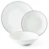 Set di stoviglie Excelsa 18 pezzi in porcellana platino Anteprima dell’immagine prodotto 1