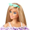 MATTEL GRB36 Barbie Loves Puppe im lila Blumenkleid Produktbild-Vorschau 4