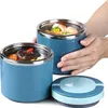Thermobehälter mit Griff , 1000ml Edelstahl Produktbild-Vorschau 1