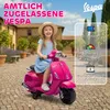AIYAPLAY Detský elektrický motocykel Vespa 6 V s pomocnými Náhľad obrázku produktu 4